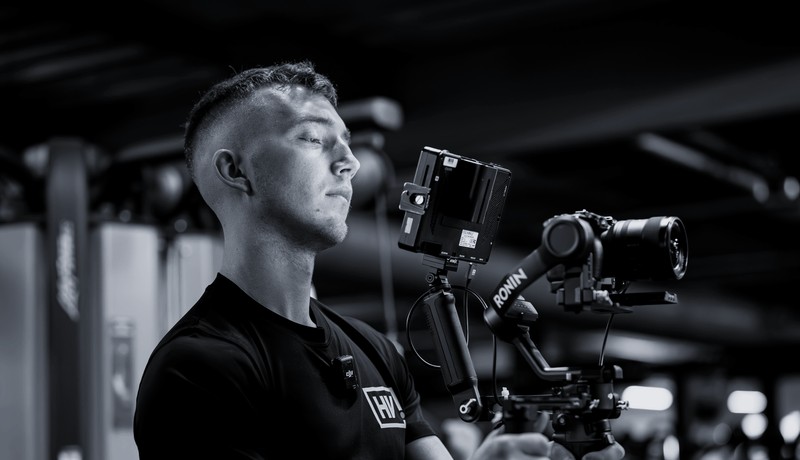Lloyd Hunt filming